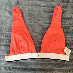 Pink/orange Anthropologie bralette. Size M. True to size. C cup recommended.